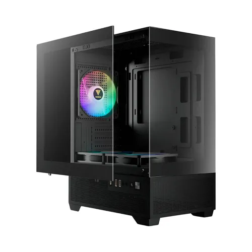 CASE GAMDIAS AURA GC9M ELITE ARGB BLACK – MICRO TOWER | 3 FAN ARGB | VGA 280MM